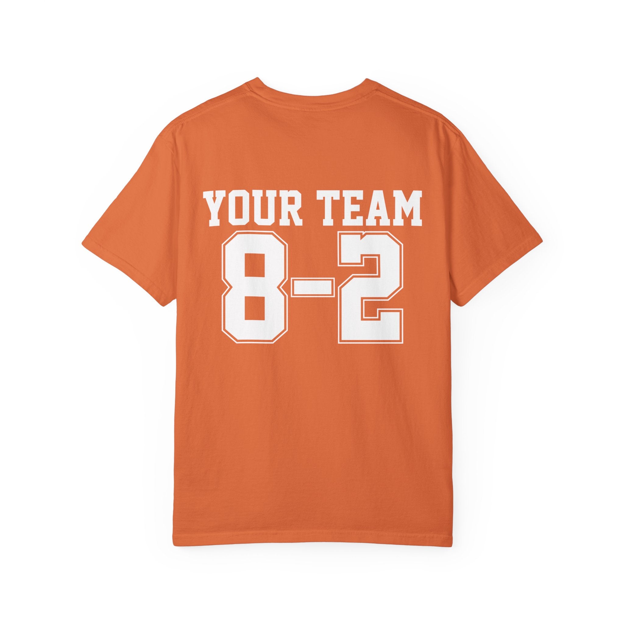 Custom Garment-Dyed T-Shirt, Personalized Sports Tee, Team Apparel, Casual Wear, Gift for Sports Lovers
