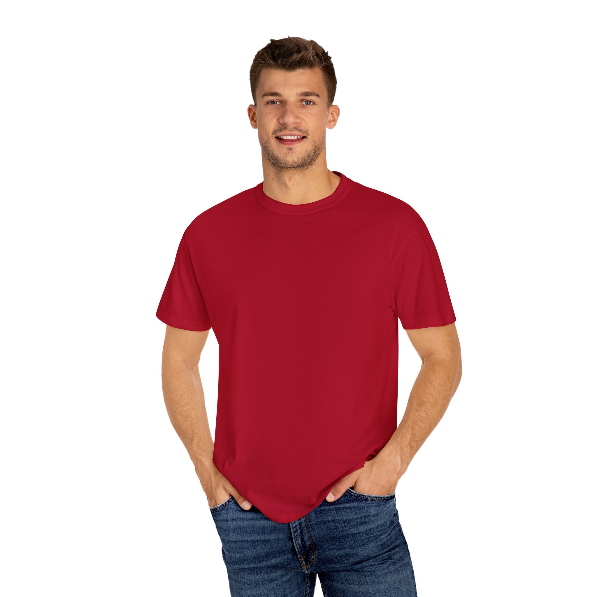 Custom Garment-Dyed T-Shirt, Personalized Sports Tee, Team Apparel, Casual Wear, Gift for Sports Lovers