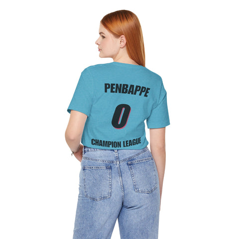 T-Shirt — Penbappe #0 Champion League Soccer Jersey Back Print