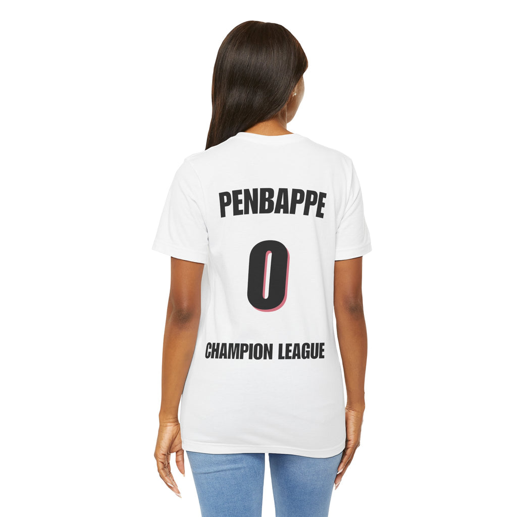 T-Shirt — Penbappe #0 Champion League Soccer Jersey Back Print