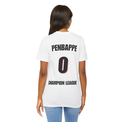 T-Shirt — Penbappe #0 Champion League Soccer Jersey Back Print