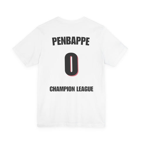T-Shirt — Penbappe #0 Champion League Soccer Jersey Back Print