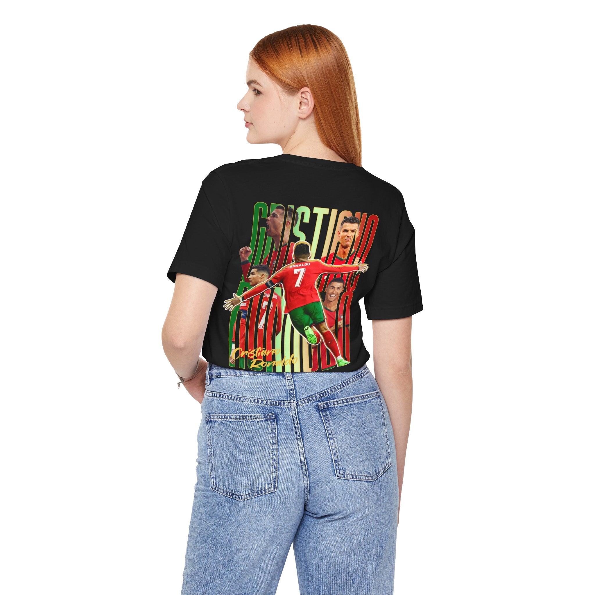 Cristiano Ronaldo Unisex Jersey Tee, Sports Fan T-Shirt, Soccer Shirt, Gift for Football Lovers, Casual Athletic Wear, Summer Fashion