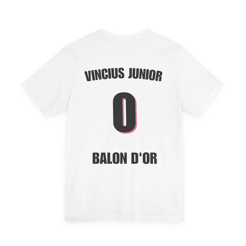 Vinicius Junior #0 Balon d'Or Back-Print Soccer Tee