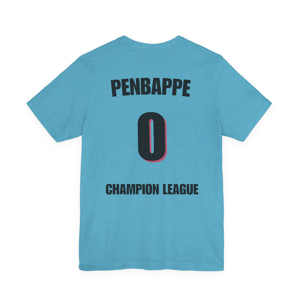 T-Shirt — Penbappe #0 Champion League Soccer Jersey Back Print