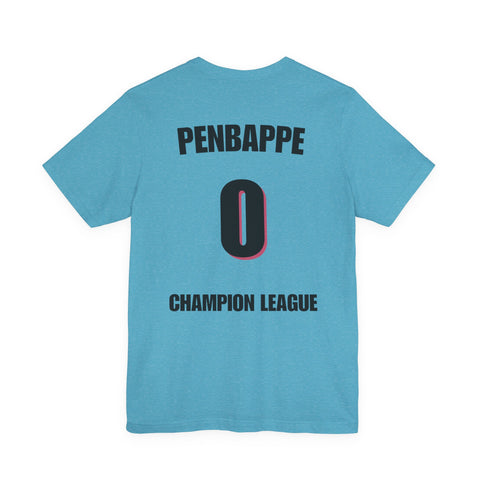 T-Shirt — Penbappe #0 Champion League Soccer Jersey Back Print