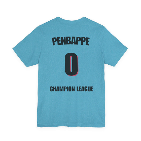 T-Shirt — Penbappe #0 Champion League Soccer Jersey Back Print