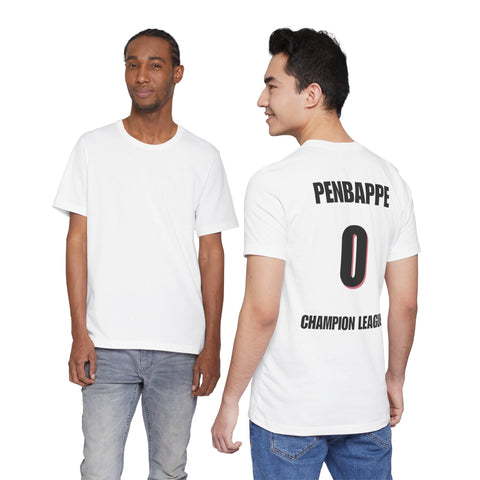 T-Shirt — Penbappe #0 Champion League Soccer Jersey Back Print